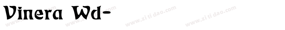 Vinera Wd字体转换
